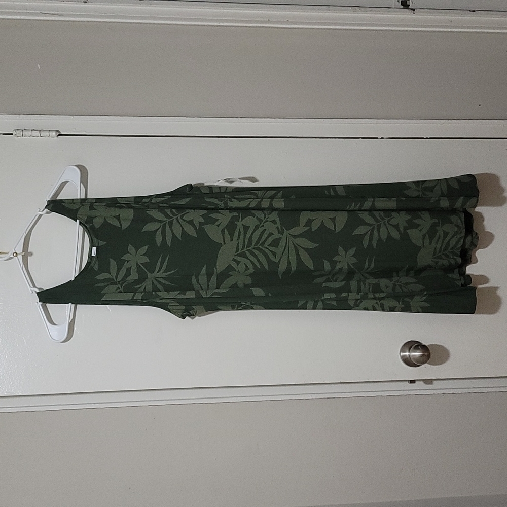 Old Navy Green Floral Dress Sz XXL